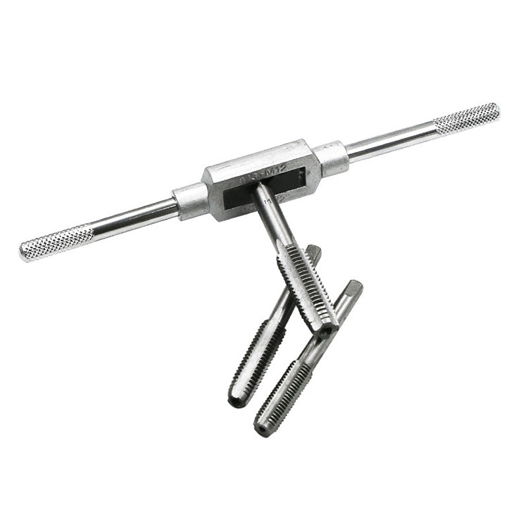 Set di combinazioni di maschi e matrici multi-specifiche da 12 pezzi. Chiave per maschiatura metrica manuale, argano, 12 PCS