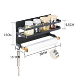 Supporto portaoggetti magnetico per frigorifero a strato singolo da cucina, Single Layer