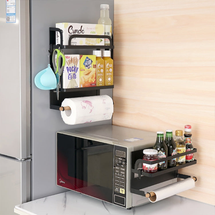 Supporto portaoggetti magnetico per frigorifero a strato singolo da cucina, Single Layer