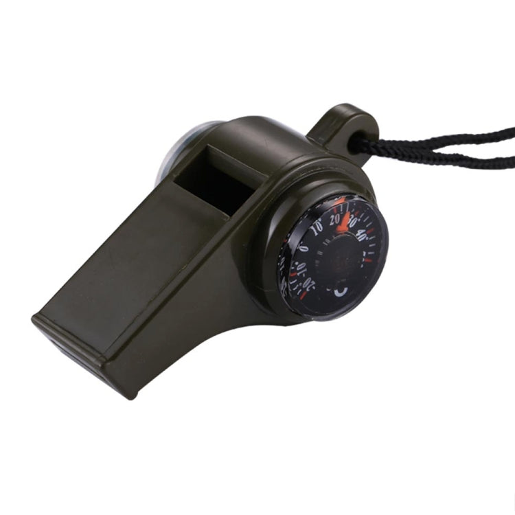 Termometro con bussola con fischio salvavita portatile multifunzione da esterno 3 in 1, H3-1