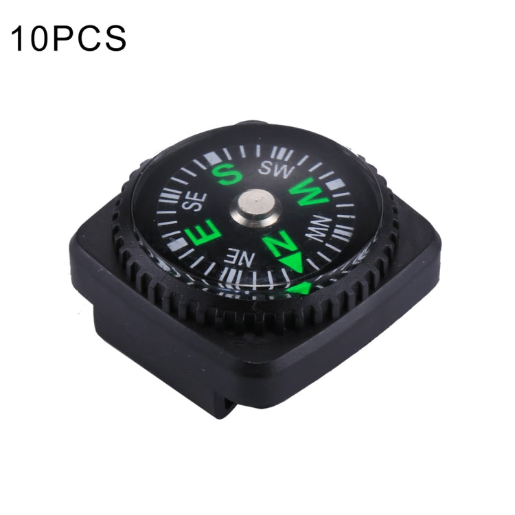10 pz 20 mm sport all'aria aperta campeggio escursionismo puntatore guida bussola in plastica navigazione per escursionisti, consegna colore casuale, DC20A