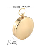 Tasca portatile in ottone da campeggio Escursionismo Display luminoso dorato Bussola Navigazione Attività all'aperto Guida di puntamento, G50