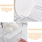 Portapiatti da cucina multifunzione in acciaio inossidabile a tre strati a forma di arco, Three Layers Arch Shape