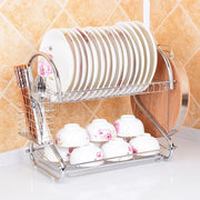 Supporto per ceppo per coltelli da appendere a doppio disco in acciaio inossidabile da cucina multifunzione, Knife Chopping Block Holder
