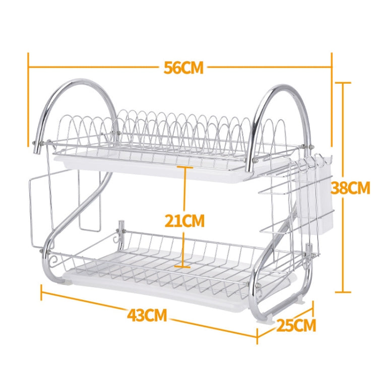 Supporto ceppo coltelli doppio disco in acciaio inox 45x27x8 cm