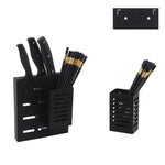 Supporto per contenitore per bacchette Kinfe appeso a parete in acciaio inossidabile, Kinfe Chopsticks Canister Holder