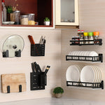 Supporto per contenitore per bacchette Kinfe appeso a parete in acciaio inossidabile, Kinfe Chopsticks Canister Holder