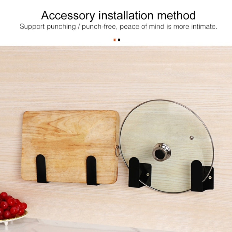 Porta ceppo da appendere per scaffale da cucina in acciaio inox a parete, Chopping Block Holder