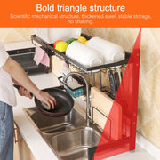 Portaoggetti per scolapiatti da cucina in acciaio inossidabile da 62 cm, versione standard, 62cm Standrad Version