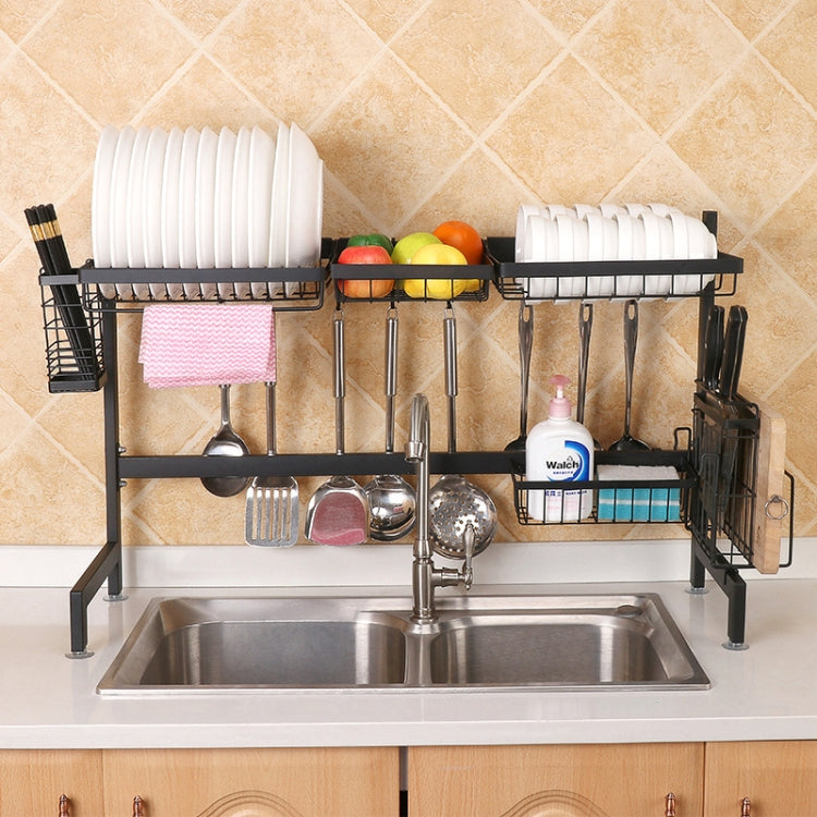 Portaoggetti scolapiatti cucina in acciaio inox 62 cm