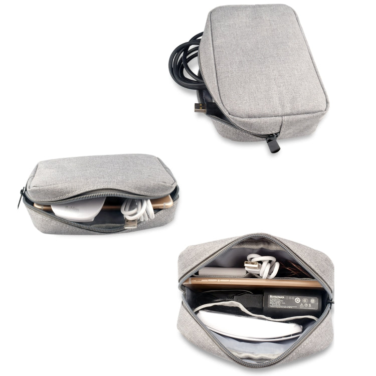 Semplice custodia da viaggio multifunzionale per dispositivi digitali per telefoni, Power Bank, U-disk, auricolari, cavo dati ecc., Grandi dimensioni: 23 * 11 * 5 cm, Size:  23*11*5cm Black, Size:  23*11*5cm Pink, Size: 23*11*5cm Grey                  ...
