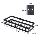 Scaffale per condimenti da parete per montaggio a parete senza perforazione da cucina da 30 cm, 30cm