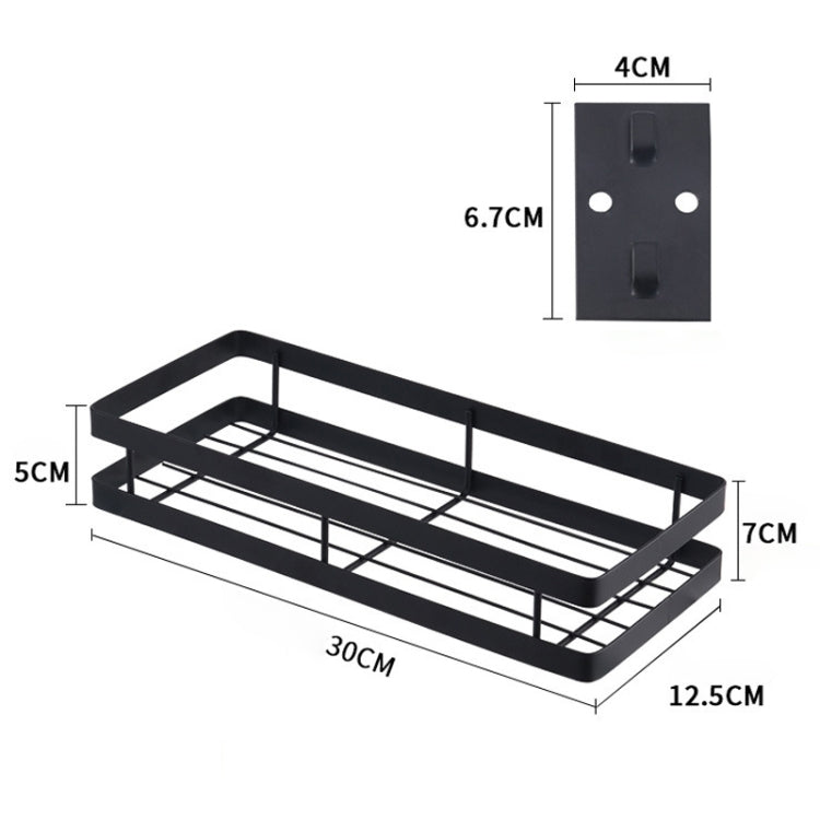 Scaffale per condimenti da parete per montaggio a parete senza perforazione da cucina da 30 cm, 30cm