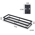Scaffale per condimenti per montaggio a parete senza punzonatura da cucina da 35 cm, 35cm