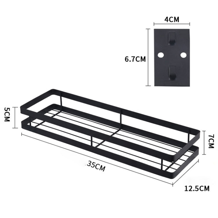 Scaffale per condimenti per montaggio a parete senza punzonatura da cucina da 35 cm, 35cm