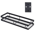 Scaffale per condimenti per montaggio a parete senza punzonatura da cucina da 40 cm, 40cm