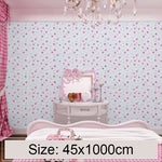 Polvere di fiori di ciliegio Creativo 3D Pietra Decorazione di mattoni Adesivi per carta da parati Camera da letto Soggiorno Parete Carta da parati impermeabile Rotolo, Dimensioni: 45 x 1000 cm, Powder cherry blossom