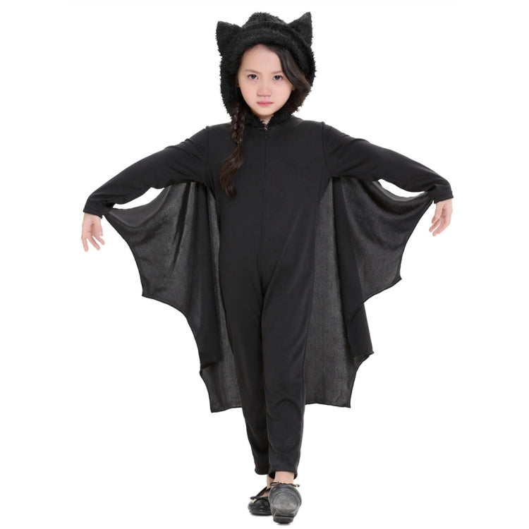 Costume di Halloween Bambini Tuta Stile pipistrello Costumi Cosplay Tuta da palcoscenico Taglia: S, Altezza consigliata: 105-115 cm, Size: S Children