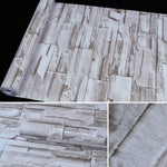 Stucco Brick Creative 3D Stone Brick Decorazione Carta da parati Adesivi Camera da letto Soggiorno Parete Carta da parati impermeabile Rotolo, Dimensioni: 45 x 1000 cm, Stucco brick