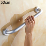Bracciolo da bagno in alluminio Space da 50 cm, sicuro e senza barriere, 50cm