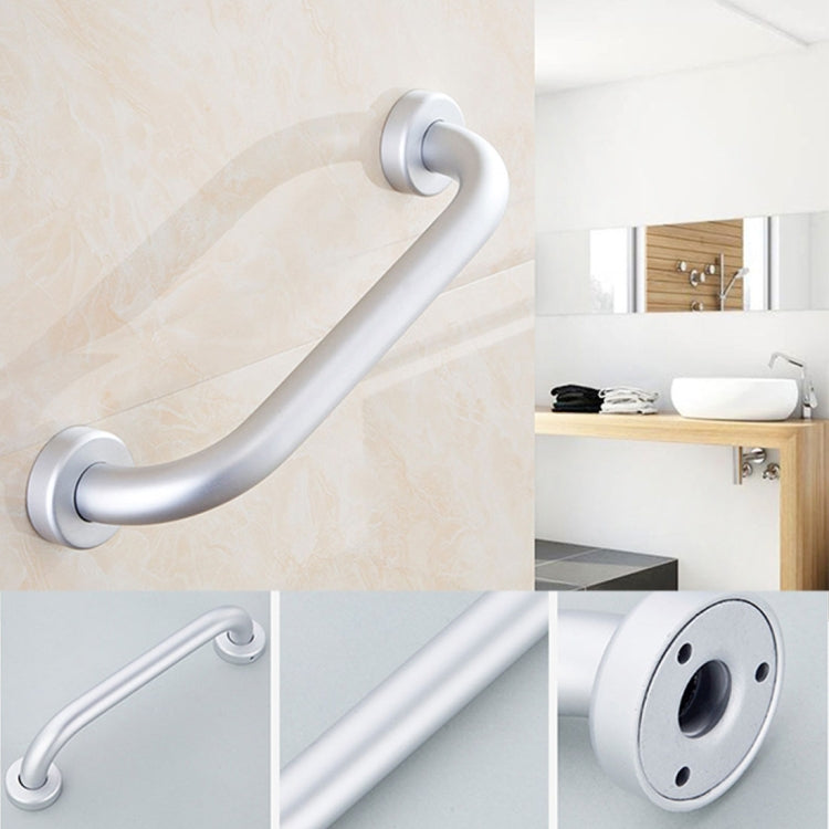 Bracciolo da bagno in alluminio Space da 40 cm, senza barriere e sicuro, 40cm