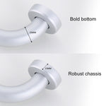 Bracciolo da bagno in alluminio Space da 30 cm senza barriere e sicuro, 30cm
