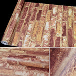 Mattone europeo Creativo 3D Pietra Decorazione di mattoni Carta da parati Adesivi Camera da letto Soggiorno Parete Carta da parati impermeabile Rotolo, Dimensioni: 45 x 1000 cm, European brick