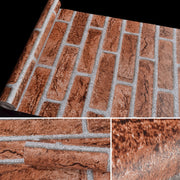 Fosfato di ferro Creativo 3D Pietra Decorazione di mattoni Carta da parati Adesivi Camera da letto Soggiorno Parete Carta da parati impermeabile Rotolo, Dimensioni: 45 x 1000 cm, Iron phosphate
