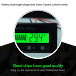 Tester tensione batterie 12V-84V con voltmetro LCD