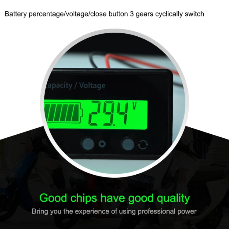 Tester tensione batterie 12V-84V con voltmetro LCD