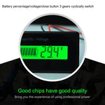 Tester di tensione batteria 12V-48V per piombo e litio