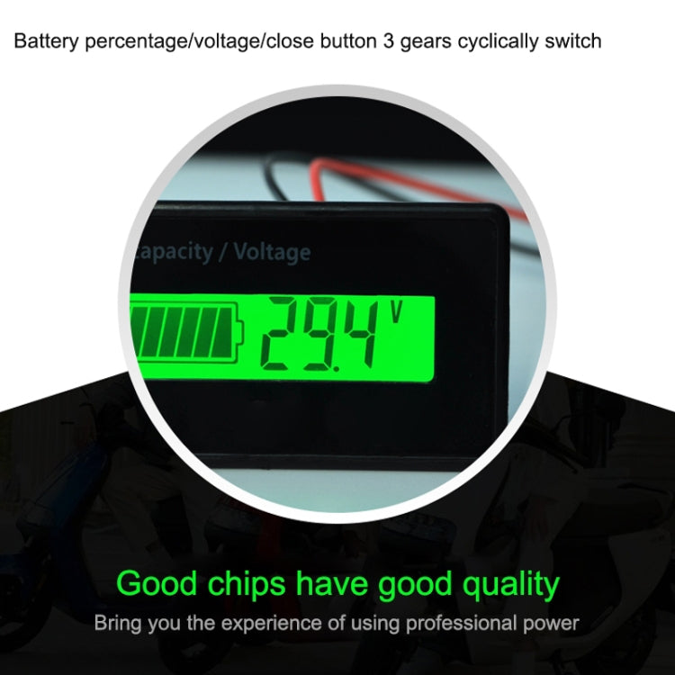 Tester di tensione batteria 12V-48V per piombo e litio