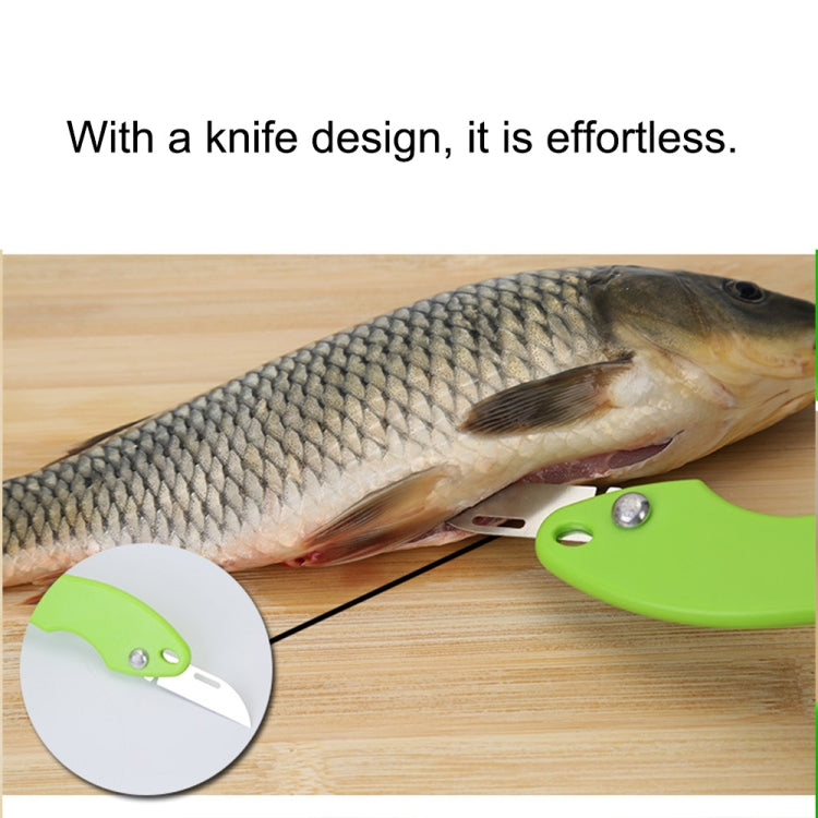 Raschietto per pesce da cucina, 2 pezzi, coltello per piallare a squame con coperchio, 20x5.2cm Pink, 20x5.2cm Green, 20x5.2cm Blue
