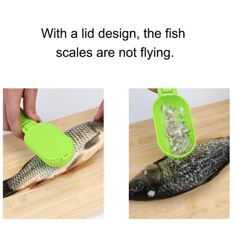 Raschietto per pesce da cucina, 2 pezzi, coltello per piallare a squame con coperchio, 20x5.2cm Pink, 20x5.2cm Green, 20x5.2cm Blue