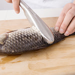 Coltello raschietto per squame di pesce in acciaio inox