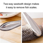 Coltello raschietto per squame di pesce in acciaio inox