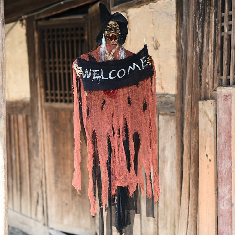 Halloween Hang Ghost Resina Elettrica Skull Bar Porta Benvenuto Fantasma Voce Scheletro Puntelli Decorazioni, Electric Skull(Dark Blue), Electric Skull(Orange)