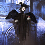 Suono spaventoso del fantasma volante sospeso e movimento per le decorazioni di Halloween, Hanging Ghost(Black), Hanging Ghost(Grey), Hanging Ghost(White)