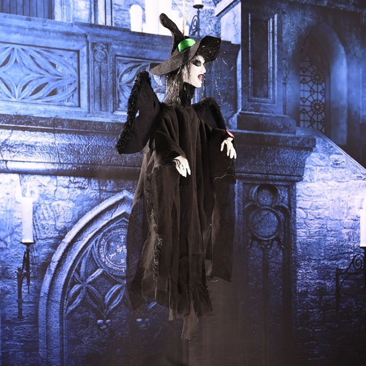 Suono spaventoso del fantasma volante sospeso e movimento per le decorazioni di Halloween, Hanging Ghost(Black), Hanging Ghost(Grey), Hanging Ghost(White)