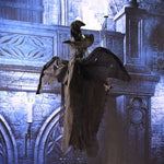 Suono spaventoso del fantasma volante sospeso e movimento per le decorazioni di Halloween, Hanging Ghost(Black), Hanging Ghost(Grey), Hanging Ghost(White)