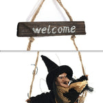 Halloween Retro Strega Ornamenti Scopa Fantasma Appendere Puntelli Decorazione della casa di Halloween Forniture per feste festive Ciondolo di Halloween