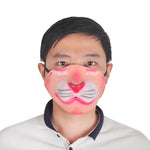 Maschera in lattice metà viso clown per Halloween