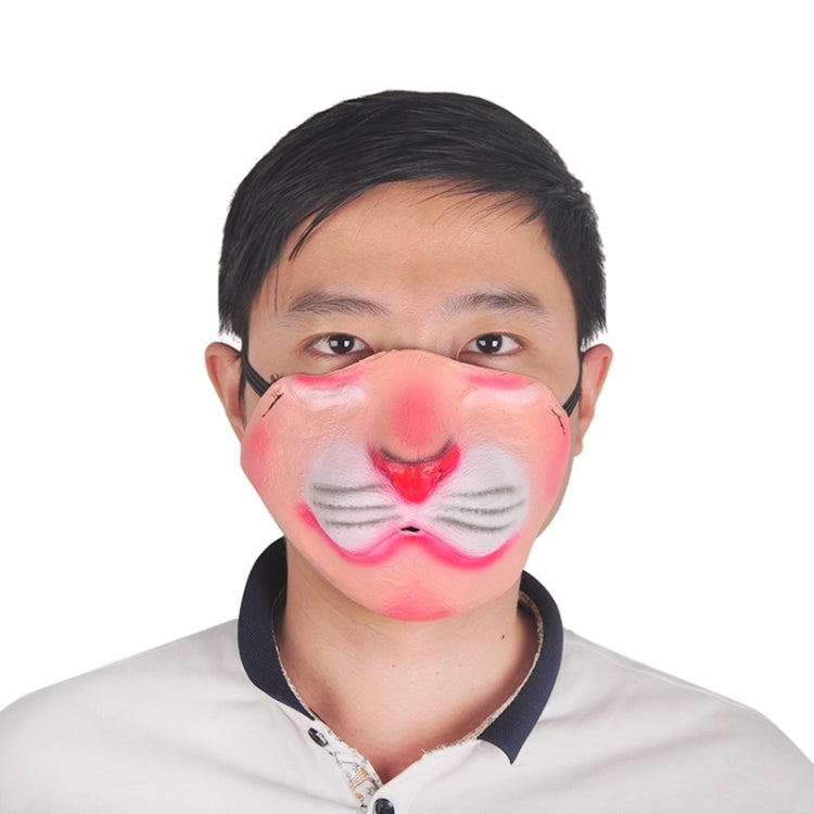 Maschera in lattice metà viso clown per Halloween