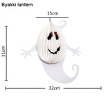 3 pezzi/set creativi divertenti fantasmi di Halloween pipistrelli ciondolo ragno decorazione di carta e oggetti di scena horror, Ghost + bat + spider
