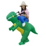 Costume da festa di Halloween in poliestere operato da dinosauro gonfiabile azionato, altezza consigliata: 1,6-1,9 m