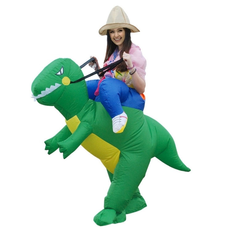 Costume da festa di Halloween in poliestere operato da dinosauro gonfiabile azionato, altezza consigliata: 1,6-1,9 m