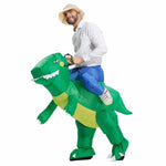 Costume da festa di Halloween in poliestere operato da dinosauro gonfiabile azionato, altezza consigliata: 1,6-1,9 m