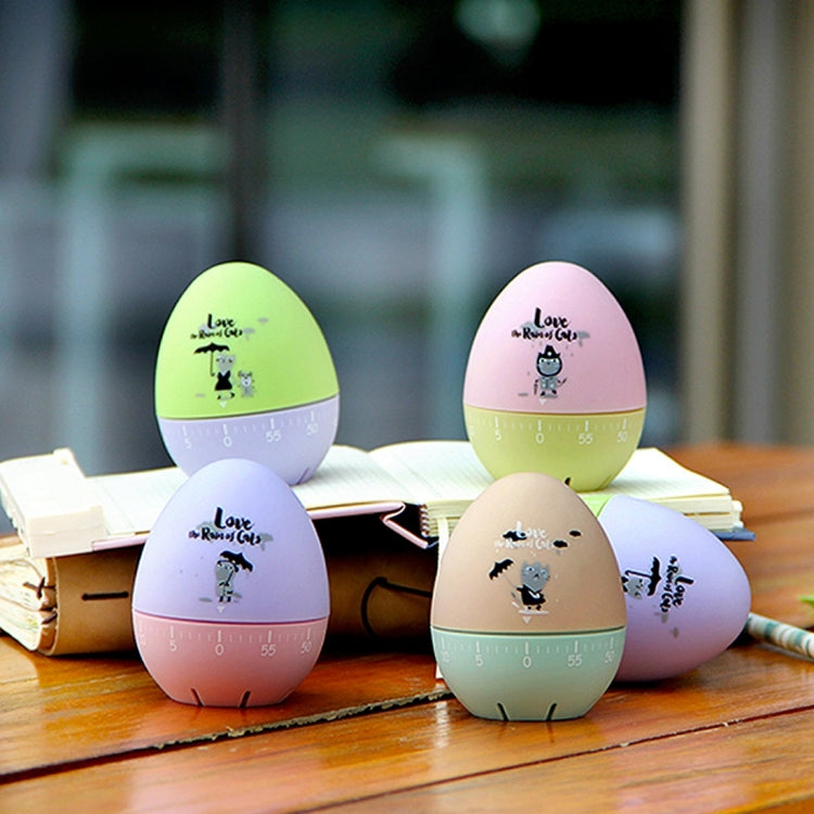 Simpatico cartone animato meccanico uovo timer da cucina sveglia gli studenti imparano le macchine per la gestione del tempo, consegna casuale dei colori, Egg