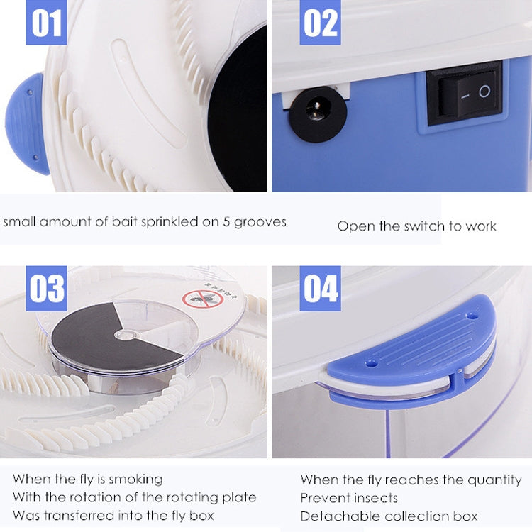 Acchiappamosche elettrico rotante, repellente per zanzare, presa americana, US Plug