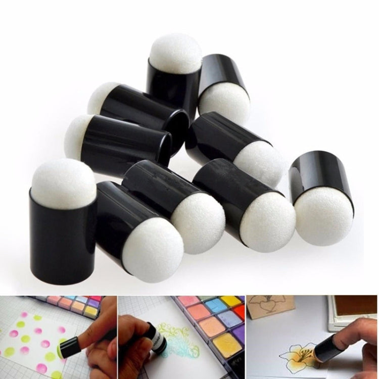 10 pezzi di spugna per pittura con le dita, punta delle dita in schiuma colorante, Finger Painting Sponge
